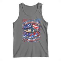 Tralalero Tralala Shark Italian Brainrot 4th Of July Meme Tank Top