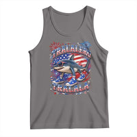 Tralalero Tralala Shark Italian Brainrot 4th Of July Meme Tank Top