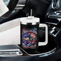 Tralalero Tralala Shark Italian Brainrot 4th Of July Meme Tumbler With Handle