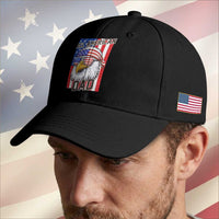 All American Dad 4th of July Baseball Cap Daddy Eagle USA