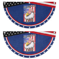 All American Dad 4th of July Patriotic Fan Flag Daddy Eagle USA