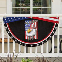 All American Dad 4th of July Patriotic Fan Flag Daddy Eagle USA