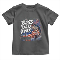Bass Dad Ever Fishing Toddler T Shirt Patriotic Dad Birthday 4th Of July Gifts