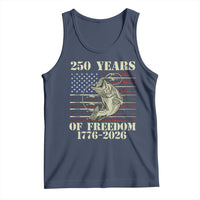 America 250th Bass Fishing American Flag Tank Top