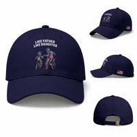 Like Father Daughter Dirt Bike Baseball Cap Cute Matching Motocross Gift Father's Day