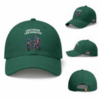 Like Father Daughter Dirt Bike Baseball Cap Cute Matching Motocross Gift Father's Day