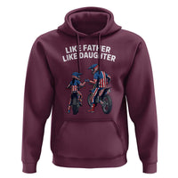 Like Father Daughter Dirt Bike Hoodie Cute Matching Motocross Gift Father's Day