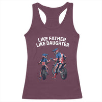 Like Father Daughter Dirt Bike Racerback Tank Top Cute Matching Motocross Gift Father's Day