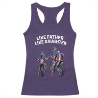 Like Father Daughter Dirt Bike Racerback Tank Top Cute Matching Motocross Gift Father's Day
