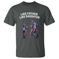 Like Father Daughter Dirt Bike T Shirt Cute Matching Motocross Gift Father's Day
