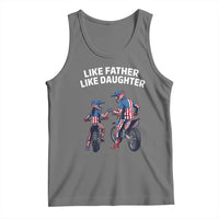 Like Father Daughter Dirt Bike Tank Top Cute Matching Motocross Gift Father's Day