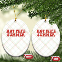 Hot Wife Summer Ceramic Ornament Funny Newlywed
