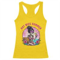Hot Wife Summer Racerback Tank Top Funny Newlywed Skeleton