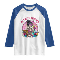 Hot Wife Summer Raglan Shirt Funny Newlywed Skeleton