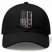 USA Patriotic Dad Baseball Cap Father's Day American Flag 4th of July