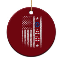 USA Patriotic Dad Ceramic Ornament Father's Day American Flag 4th of July