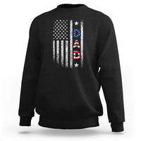 USA Patriotic Dad Sweatshirt Father's Day American Flag 4th of July