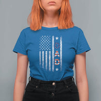USA Patriotic Dad T Shirt For Women Father's Day American Flag 4th of July