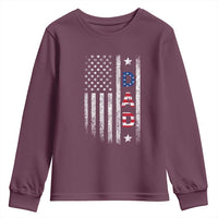 USA Patriotic Dad Youth Sweatshirt Father's Day American Flag 4th of July