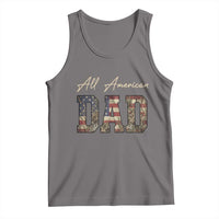 Retro All American Dad Tank Top 4th of July Father's Day