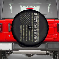 Best Dad Ever Spare Tire Cover Patriotic USA Flag 4th of July Camo American Flag Camouflage