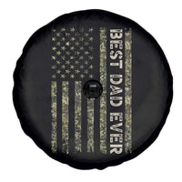 Best Dad Ever Spare Tire Cover Patriotic USA Flag 4th of July Camo American Flag Camouflage