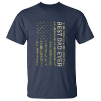 Best Dad Ever T Shirt Patriotic USA Flag 4th of July Camo American Flag Camouflage