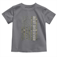 Best Dad Ever Toddler T Shirt Patriotic USA Flag 4th of July Camo American Flag Camouflage