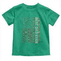 Best Dad Ever Toddler T Shirt Patriotic USA Flag 4th of July Camo American Flag Camouflage