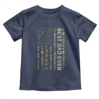 Best Dad Ever Toddler T Shirt Patriotic USA Flag 4th of July Camo American Flag Camouflage