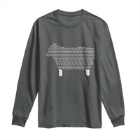 Found Minimalist Sheep Long Sleeve Shirt Christian Psalm 23 Lamb