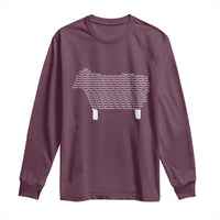 Found Minimalist Sheep Long Sleeve Shirt Christian Psalm 23 Lamb
