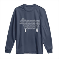Found Minimalist Sheep Long Sleeve Shirt Christian Psalm 23 Lamb