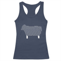 Found Minimalist Sheep Racerback Tank Top Christian Psalm 23 Lamb