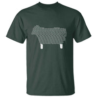 Found Minimalist Sheep T Shirt Christian Psalm 23 Lamb