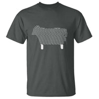 Found Minimalist Sheep T Shirt Christian Psalm 23 Lamb