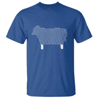Found Minimalist Sheep T Shirt Christian Psalm 23 Lamb