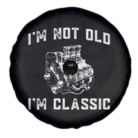 I'm Not Old I'm Classic Spare Tire Cover Flathead V8 Engine Silhouette