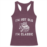 I'm Not Old I'm Classic Racerback Tank Top Flathead V8 Engine Silhouette