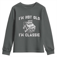 I'm Not Old I'm Classic Youth Sweatshirt Flathead V8 Engine Silhouette