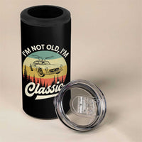 I'm Not Old I'm Classic 4 in 1 Can Cooler Tumbler Retro Sports Car Euro Classic