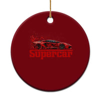 Supercar Exotic Italian Sports Car Graphic Ceramic Ornament
