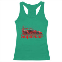 Supercar Exotic Italian Sports Car Graphic Racerback Tank Top
