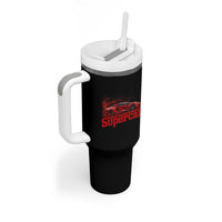 Supercar Exotic Italian Sports Car Graphic Tumbler With Handle