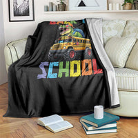 Bruh We Back Throw Blanket Funny Dinosaur Back To School Dinosaur