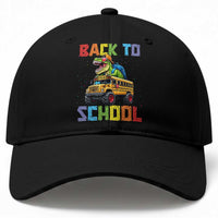 Bruh We Back Baseball Cap Funny Dinosaur Back To School Dinosaur