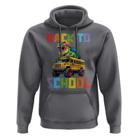 Bruh We Back Hoodie Funny Dinosaur Back To School Dinosaur