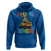 Bruh We Back Hoodie Funny Dinosaur Back To School Dinosaur