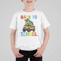 Bruh We Back T Shirt For Kid Funny Dinosaur Back To School Dinosaur