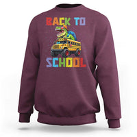Bruh We Back Sweatshirt Funny Dinosaur Back To School Dinosaur